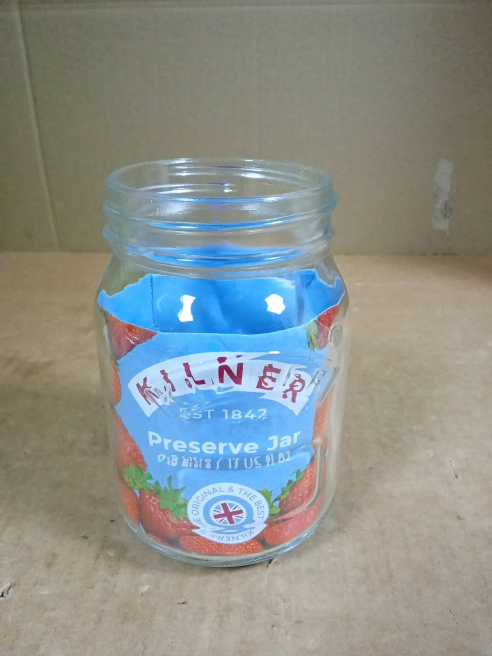 Kilner 0.5L  Lid Preservation Jar Round Glass Screw Top Storage Jam Chutney
