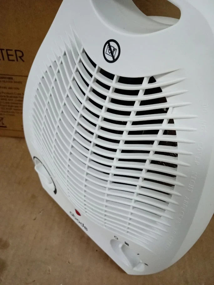 Abode Electric Fan Heater 2000w with 2 Heat Settings Overheat Protection Safe