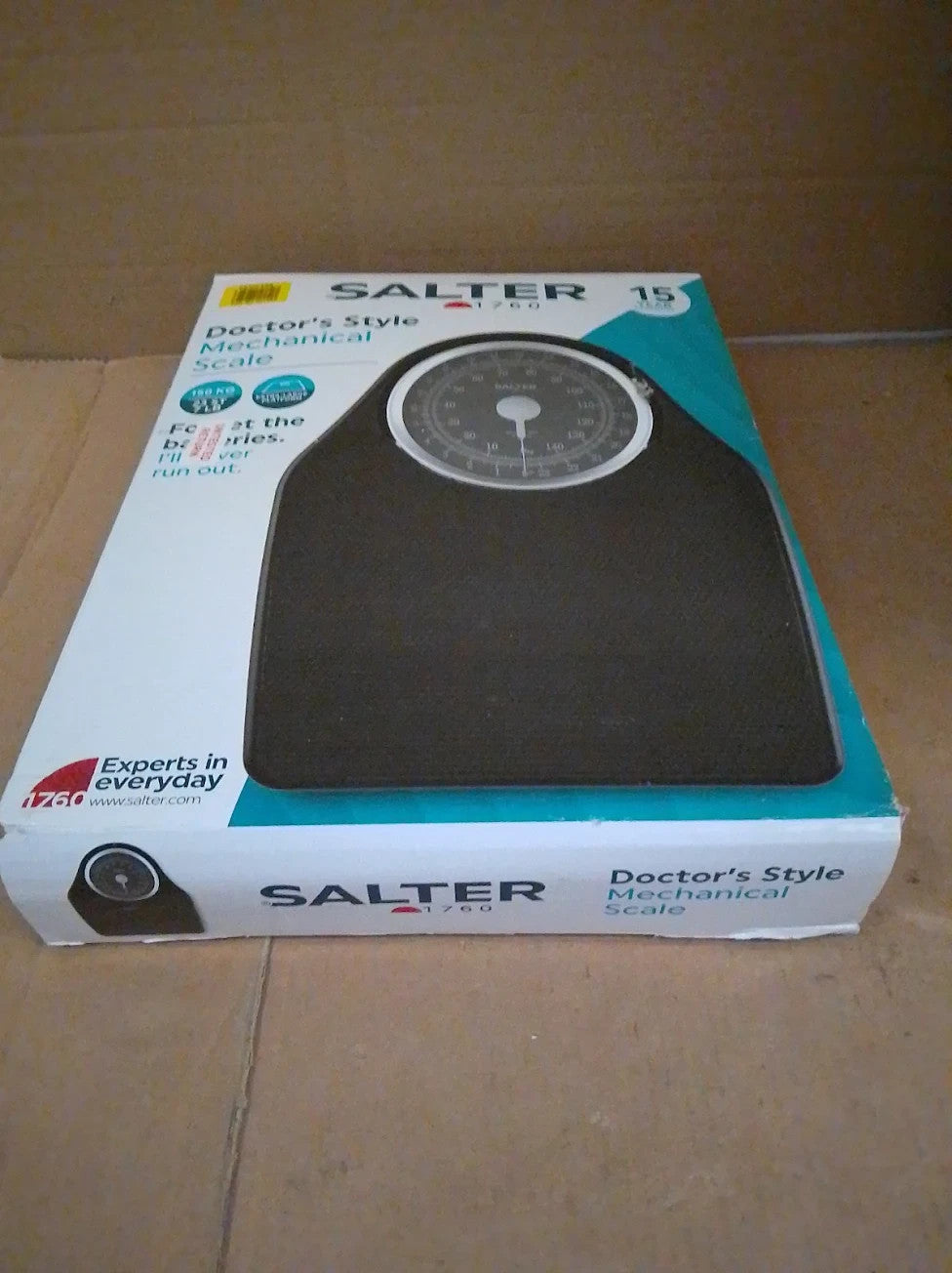 Salter Doctors Style Mechanical Bathroom Scale Black757/7158