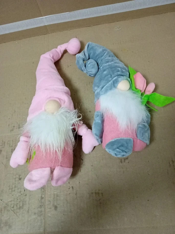 KBIBCK Tulip Gonks Faceless Dwarf Doll 2Pcs Spring Gnomes Ornament New