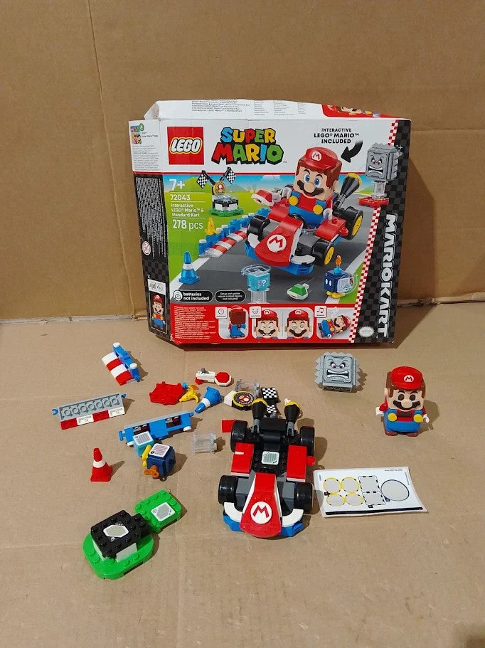 Lego Mario Kart Interactive Mario Standard Kart Toy Race Course Car 7+