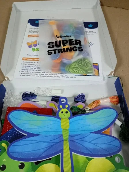 Skillmatics String Art Activity Bugs Butterflies  Mess Free Art Kids 6+ New