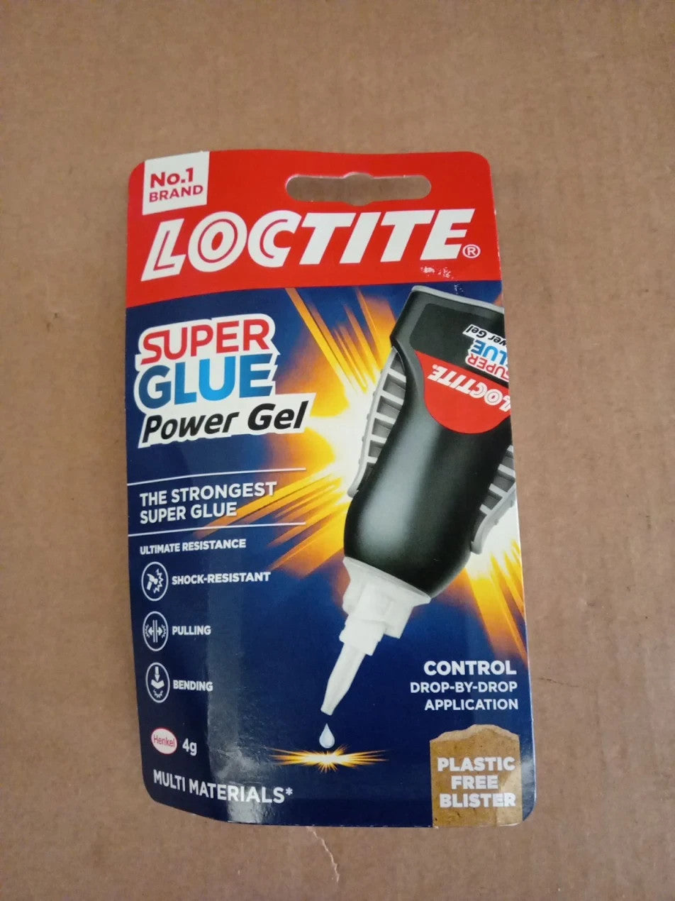Loctite Super Glue Power Gel 1x4g Clear Flexible Non Drip Adhesive Repairs New