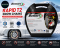 Bottari 18835 Rapid T2 9mm Car Passenger Snow Chains TUV ONORM Approved Size 140
