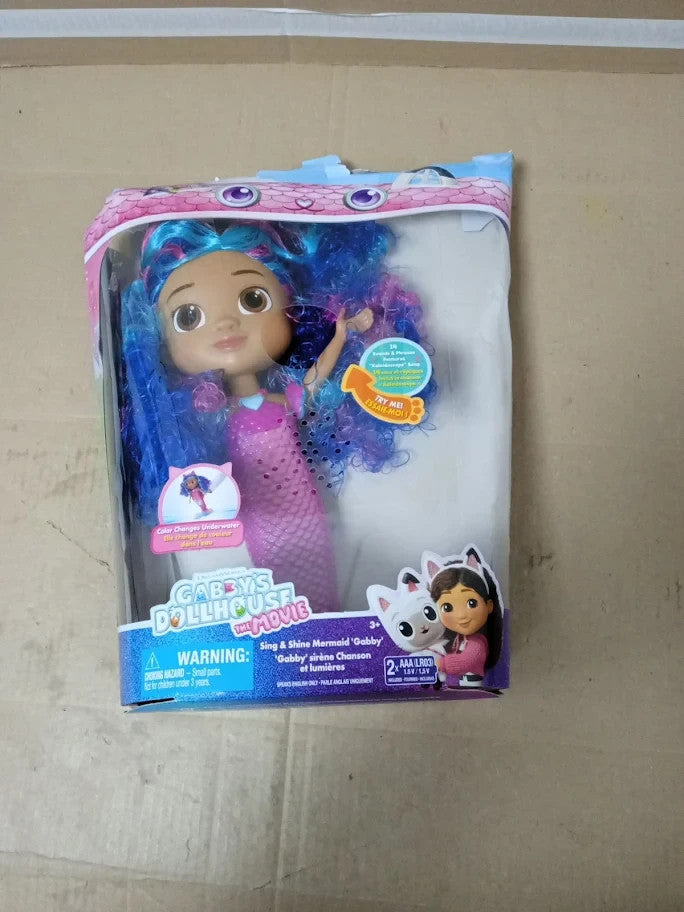 Gabbys Dollhouse The Movie Sing Shine Mermaid Waterproof Lights Sounds 3+