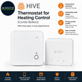 Hive Thermostat Heating Control OpenTherm Combi Boiler White Smart WiFi White
