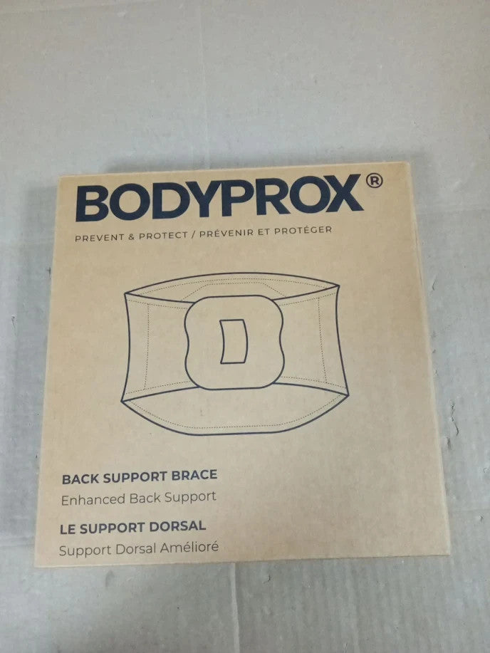 Bodyprox Breathable Back Brace Lumbar Support Compression Belt Medium Black New