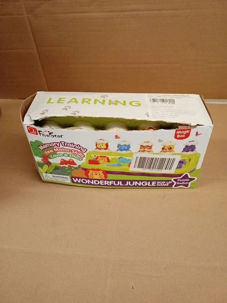 FS Baby Pop Up Music Lights Cause Effect Early Learning Toys Battery 1+ New