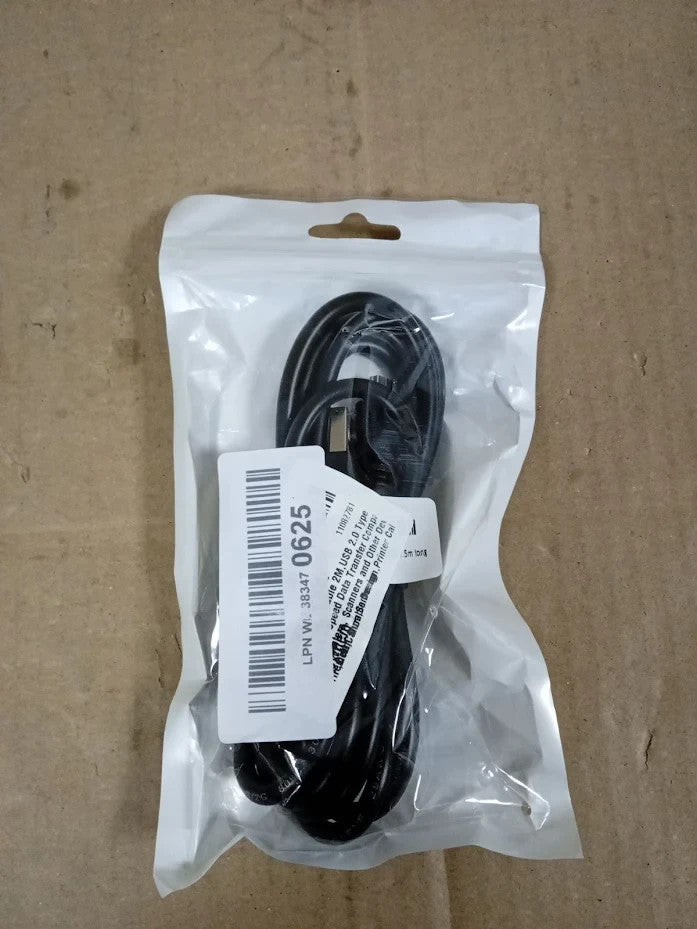 USB Printer Cable 2M USB 2.0 Type A to B High Speed HP Canon Dell Design New