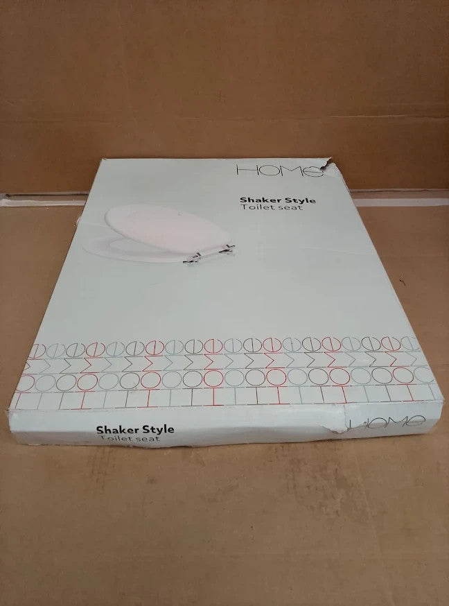 Argos Home Tongue Groove Style Toilet Seat White Bathroom Replacement Design