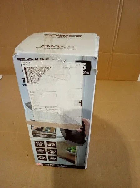 Tower T131001PL Cordless Window Vac Cleaner 20W Rechargeable Battery 150ml New