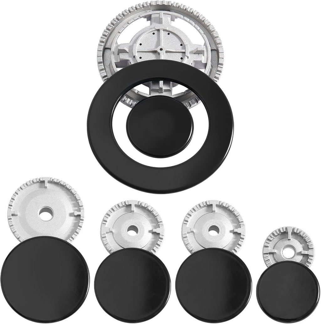 10pcs Oven Gas Hob Cover Cooker Hat Burner Cap Lid Kit 55mm 75mm 100mm 130mm New