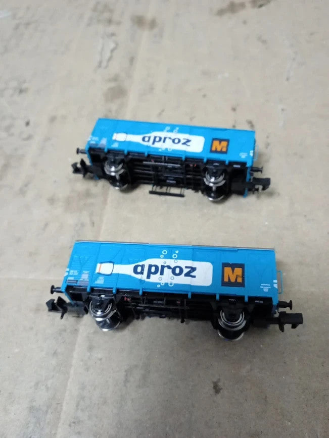 Arnold HN6683 SBB 2 Unit Pack Axle Closed Wagon Type Gs APROZ Blue 5+
