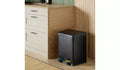 Habitat 30L Twin Compartment Recycling Bin Black 48.5x37x40cm New