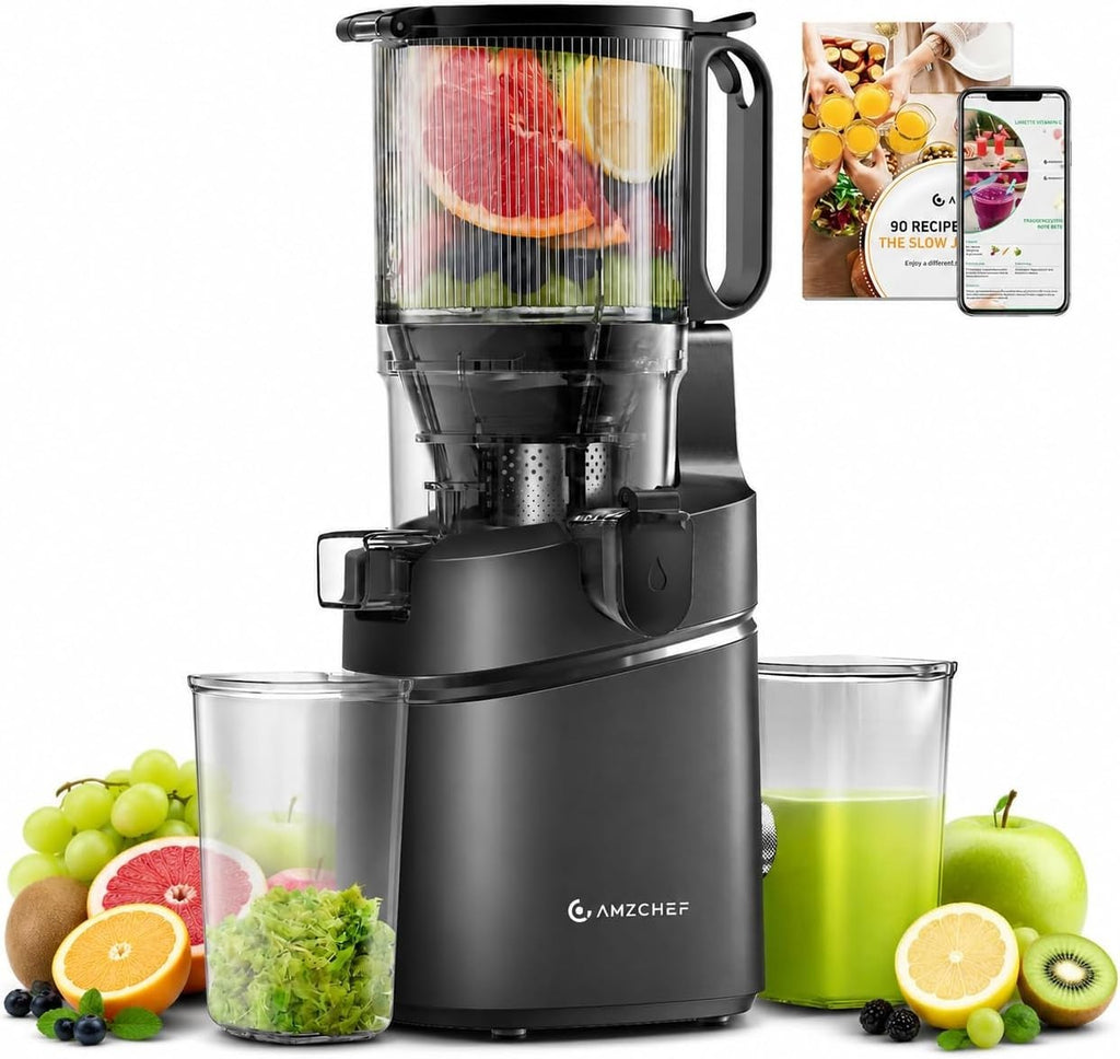 Amzchef Automatic Cold Press Juicer Machines 250w Liberate Your Hands 145mm New
