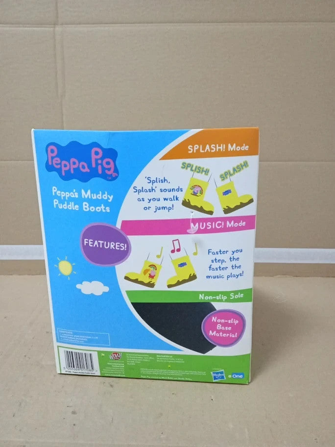 Wow Stuff Peppa Pig Toys Muddy Puddle Boots Interactive Wearable Yellow 2+ New