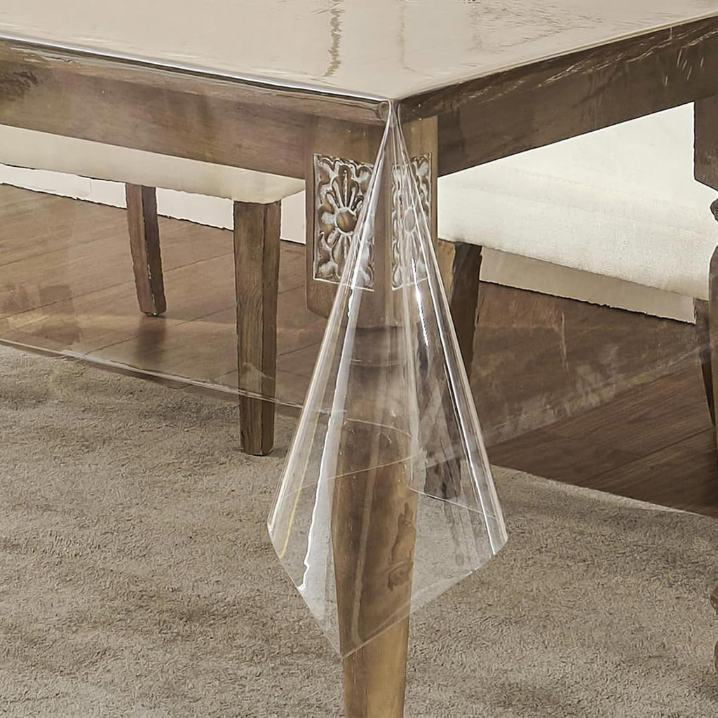 Wenya Clear Pvc Tablecloth Plastic Cover Waterproof Protector 2.15x1.55m New