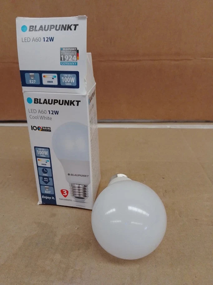Blaupunkt LED Bulb Classic A60 lamp E27 Base Screw 12W Replaces 100W New