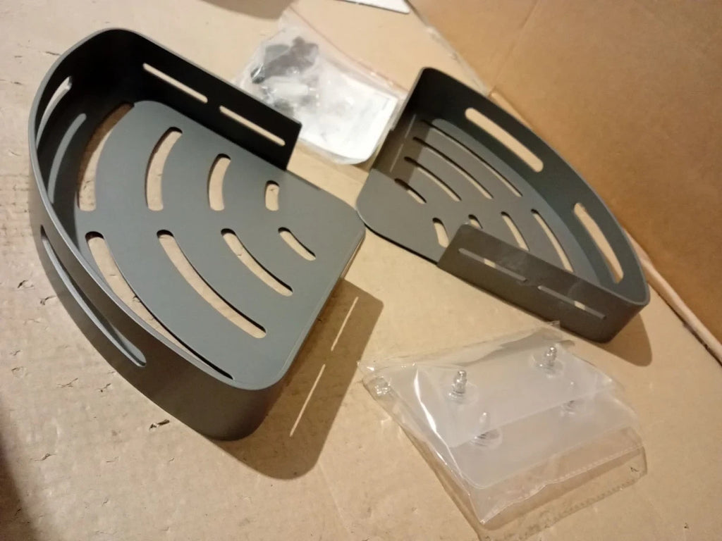 Geruike Shower Corner Shelves No Drilling Adhesive Bathroom Shelf 2 Pack New