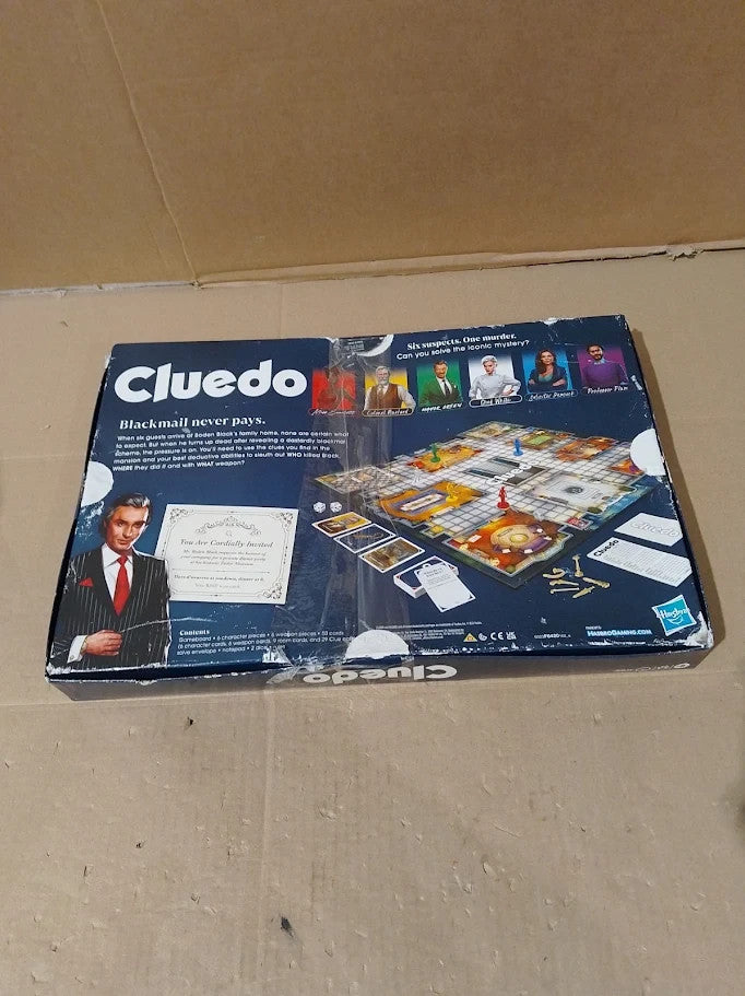 Hasbro Gaming Cluedo Reimagined Classic 2 To 6 Players Detective Board Game 8+