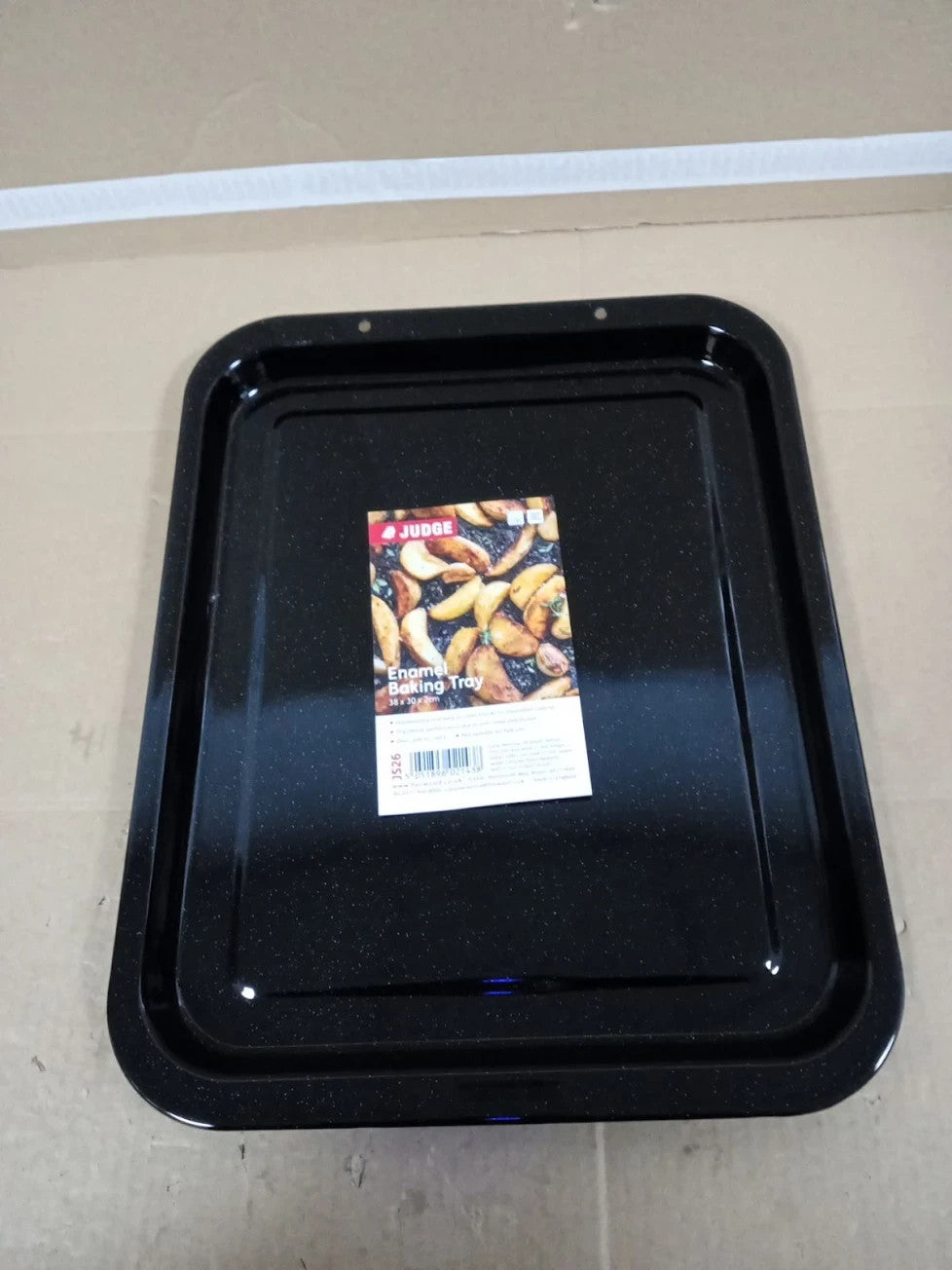 Judge Ovenware 38x30x2cm Baking Tray Enamel Granite Aluminium Free Black