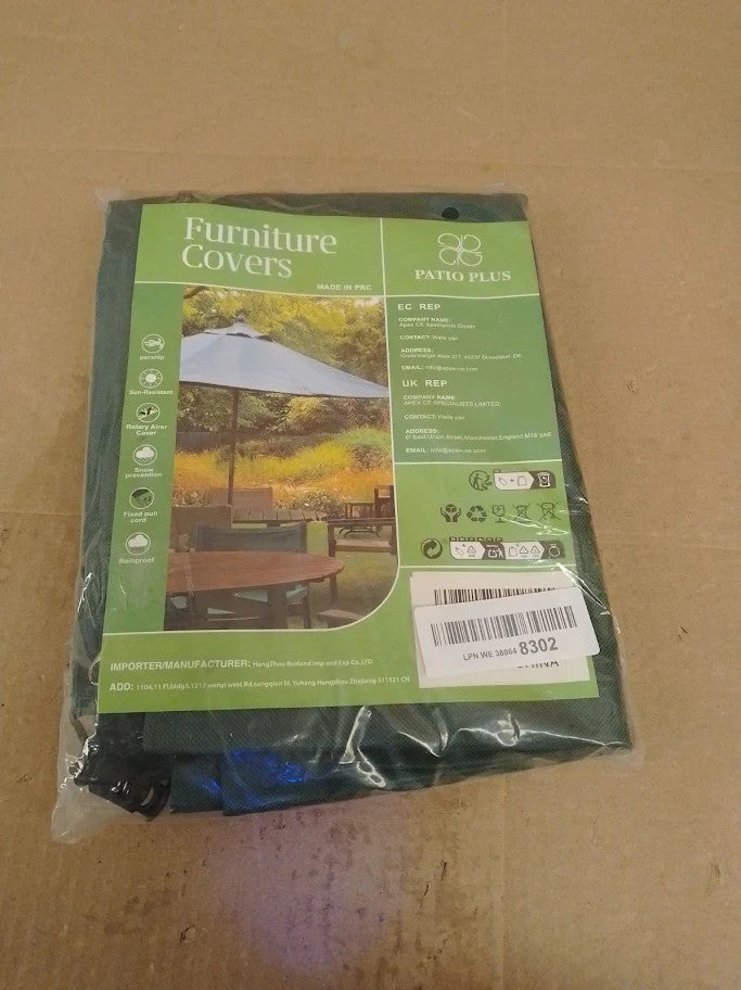 Patio Plus Large Rotary Washing Line Cover 16x16x180cm Waterproof Dryer New