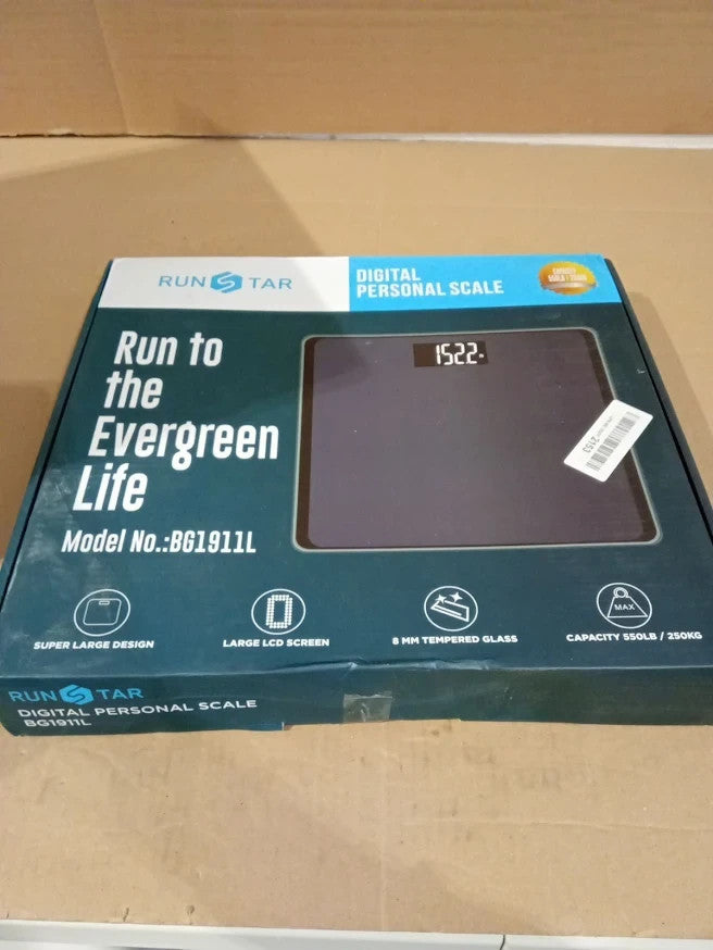 RunSTAR 550lb Bathroom Digital Scale Body Weight High Precision Large LCD New