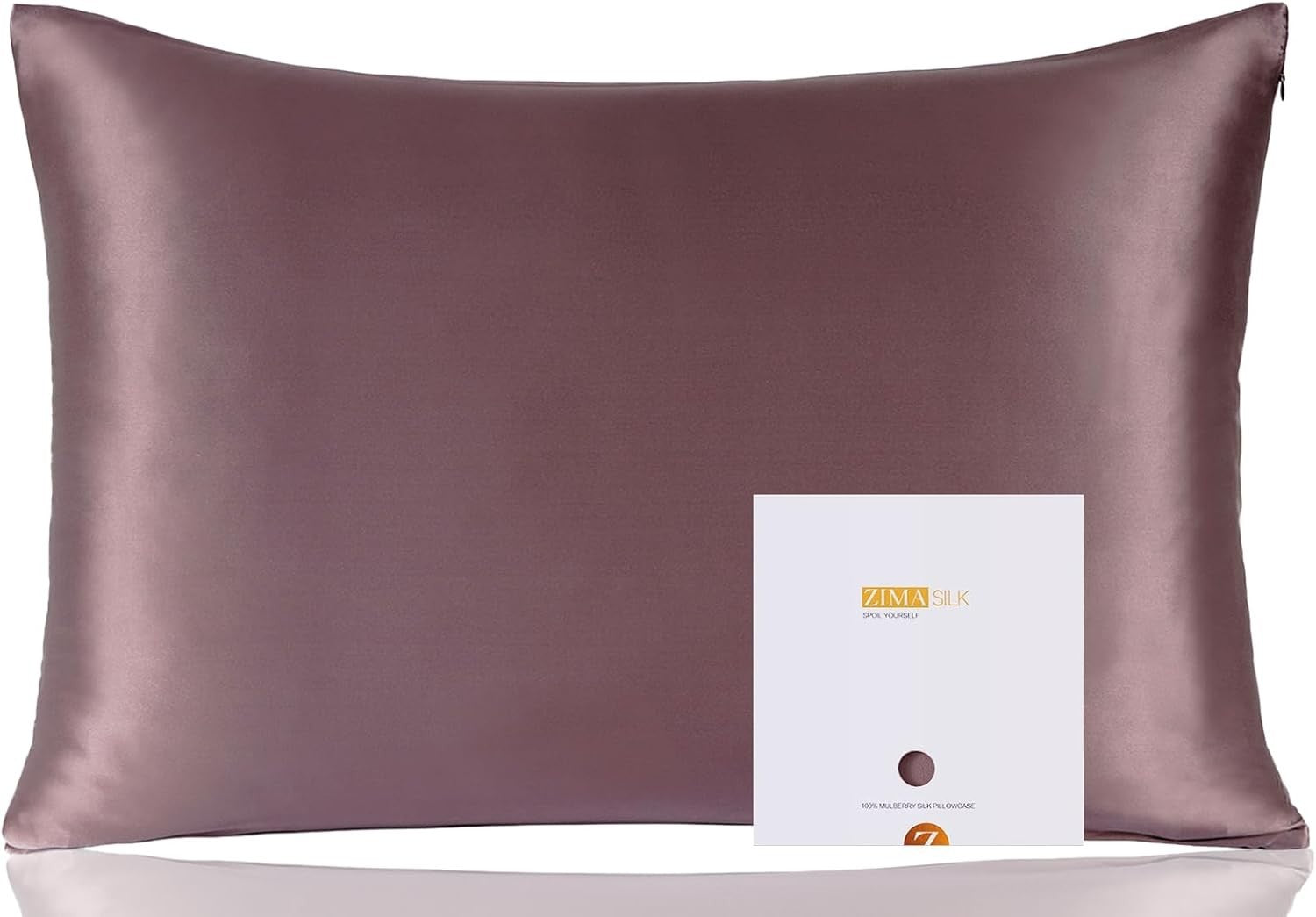 Zimasilk 100% Mulberry Silk Pillowcase Beautiful Hair Skin 50x75cm Purple New