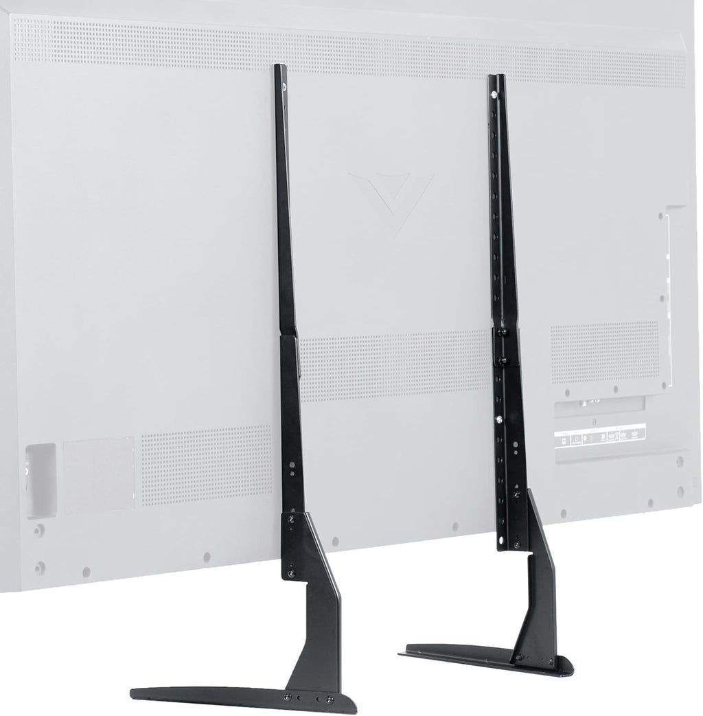 Vivo Universal LCD Flat Screen TV Table Top Vesa Mount Stand Black Base Fits New