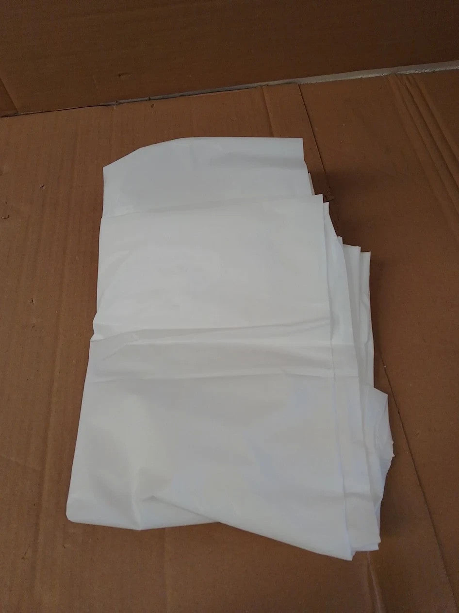 Home Essentials Plain Shower Curtain White 180x180cm Hand Wash Only New