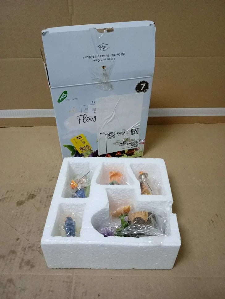 Pretmanns Fairies Fairy Garden Accessories Outdoor Figurines Flower Stump New