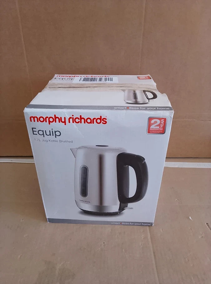 Morphy Richards Equip Jug Kettle 1.7L 3Kw Rapid Boil Removeable Limescale New