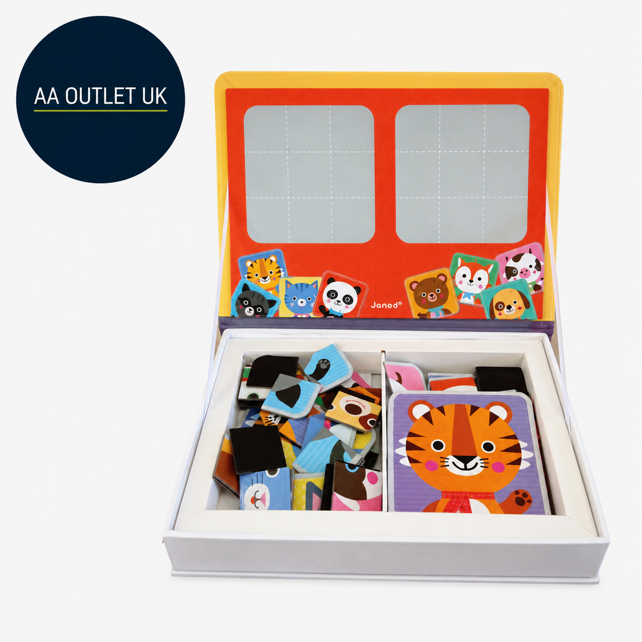 Janod Magnéti'Book Mix Match Magnetic Educational Animal Game Magnets 3+ Durable