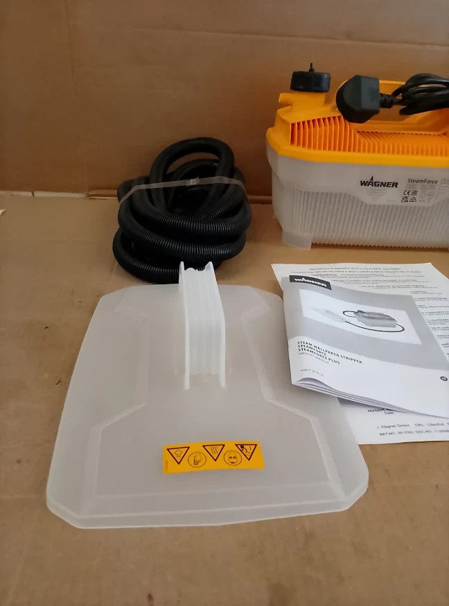 WAGNER SteamForce Wallpaper Stripper 2000W 4L Steam Remover 3.7m Hose Design New