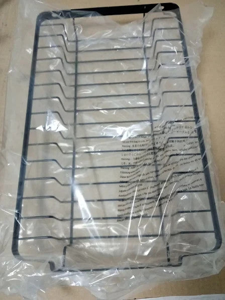 Kitsure Dish Drainer Rack Space Saving Racks Kitchen 29x38x38cm Large Black