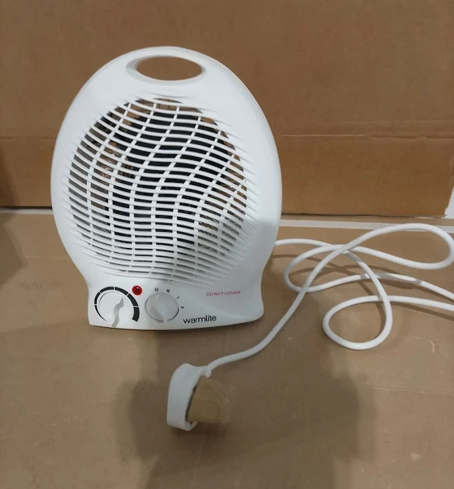 Warmlite WL44002 Thermo Fan Heater 2000W 2 Heat Settings Overheat Protection New