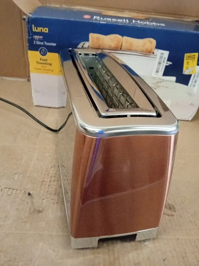 Russell Hobbs Long Slot 2 Slice Luna Toaster With Faster Toasting Technology New