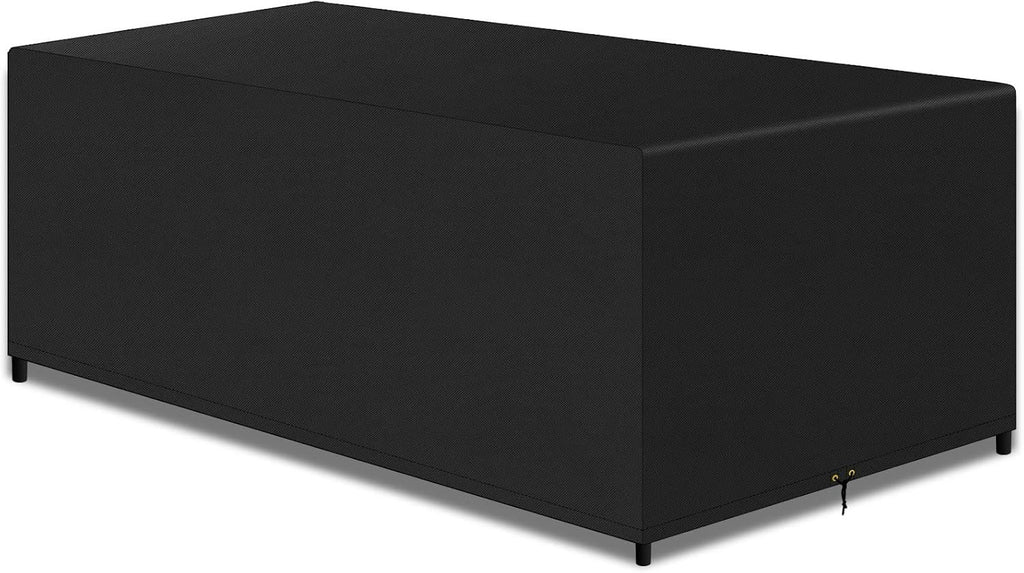 Patio Plus Rectangular Garden Table Covers Oxford 280x204x106cm Large Black New