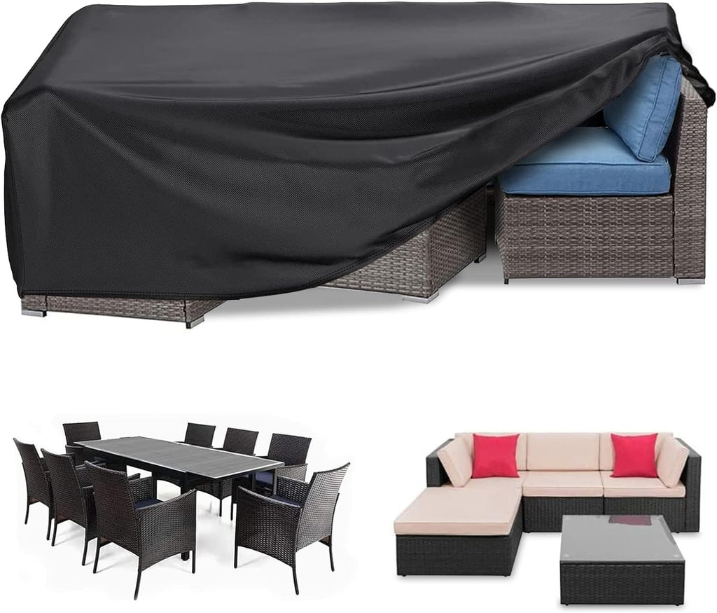RICHIE Garden Furniture Cover Waterproof Heavy Duty 420D Oxford 185x120x71cm
