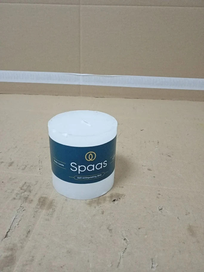 Spaas Rustic Pillar Candle 70/70mm Self Extinguishing Wick White