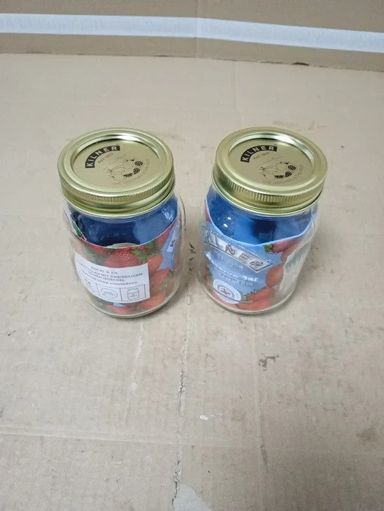 Kilner Preserve Jar 500ml Round Glass Screw Top Lid Preservation Storage New