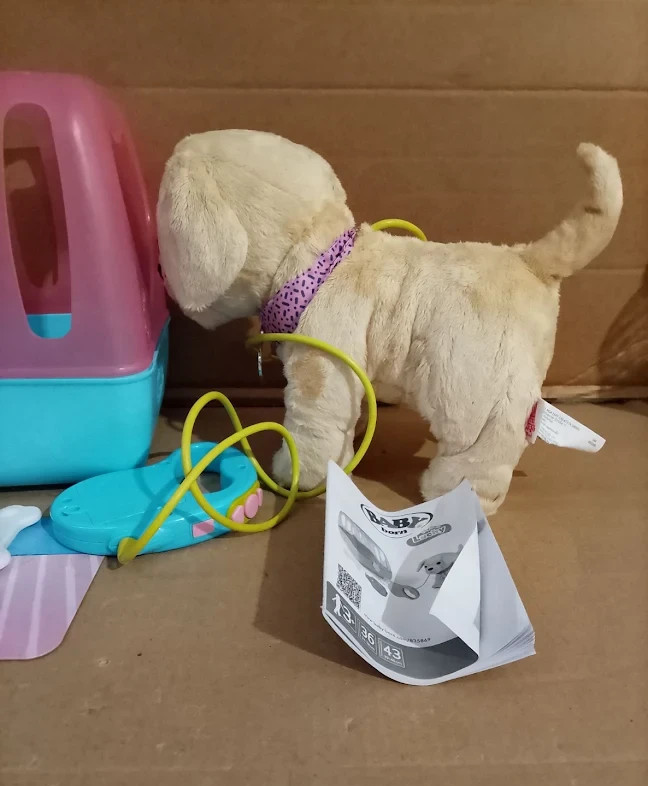 BABY born My Dog Lucky Interactive Pet Toy Carry Case 5 Functions 3+ Design
