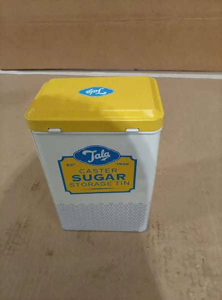 Tala Originals Storage Tin Metal Yellow Cream Nostalgic Design Holds