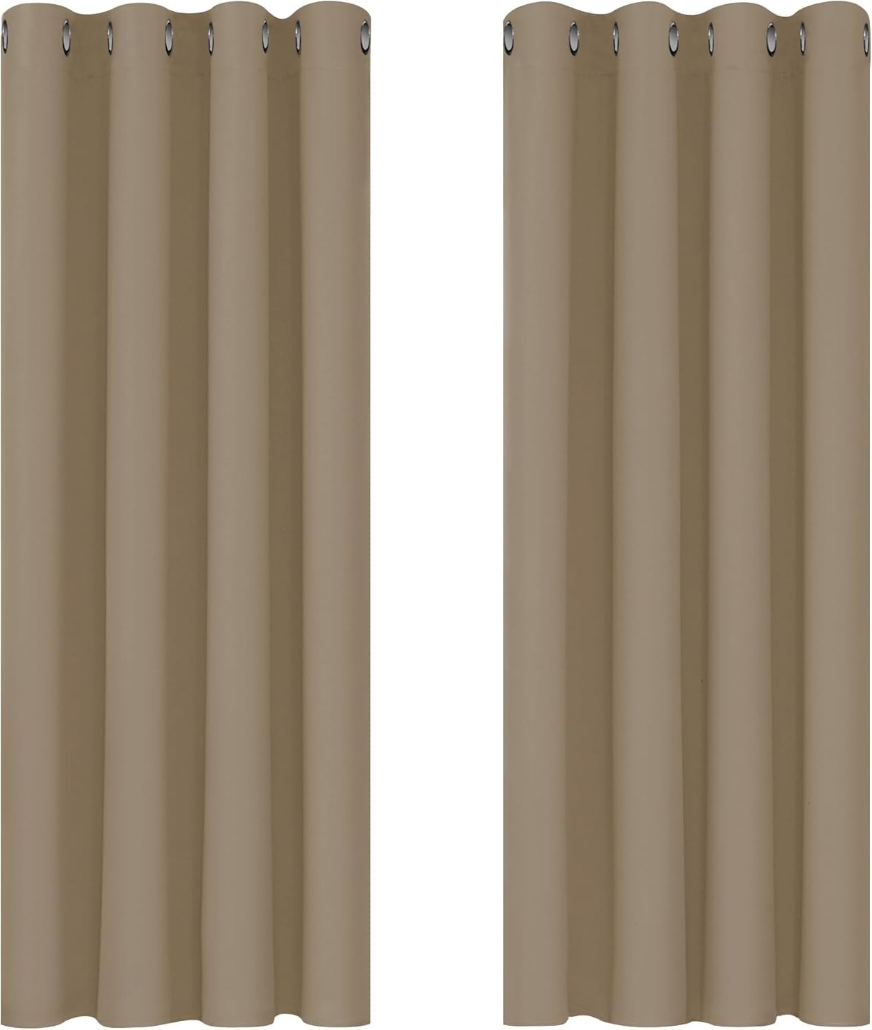 Deconovo Curtains Blackout Super Soft Thermal Insulated Eyelet 46x72in New