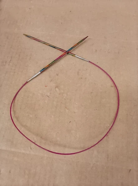 Knitpro Symfonie Fixed Circular Needles Birch Wood 24in 60cm 3.00mm New