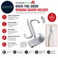 Household Essentials Over The Door Ironing Board Holder Silver Hanging Shelf