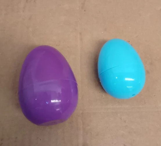 JOYIN Plastic Easter Eggs Fillable Colourful Golden Easter Durable Design New