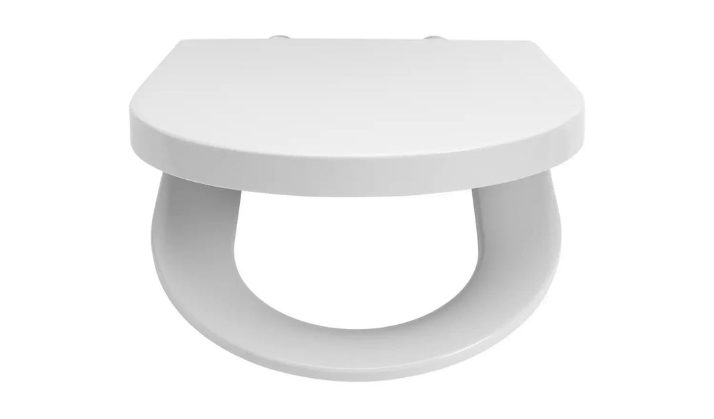 Argos Home Soft Close D Shaped Toilet Seat White Bathroom Replacement Design New