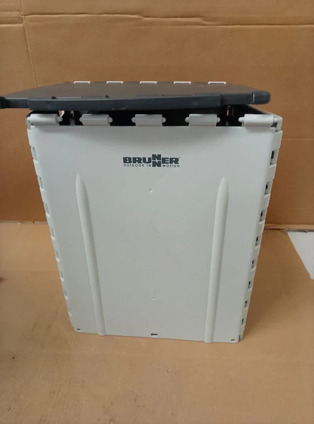Brunner Splitter Foldable Trash Bin 30L Manual Lift Plastic Grey