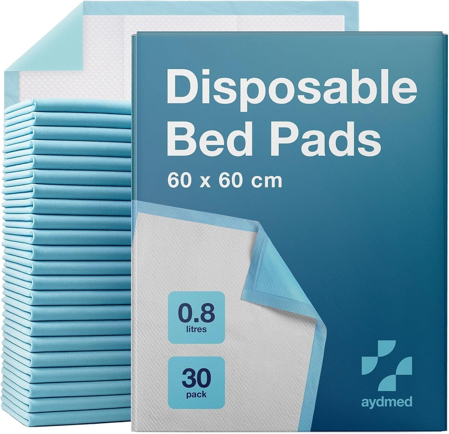 60 Aydmed Incontinence Bed Pads 60x60cm Medium Disposable Pad Bed Sheets New